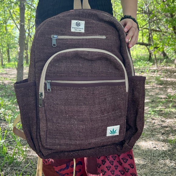 Kailash Himalayan Pure Hemp Brown Backpack - Picture 4 of 16